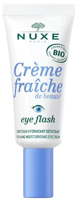 Nuxe Crème Fraîche de Beauté Eye Flash Soin Yeux Hydratant Défatigant Bio 15 ml