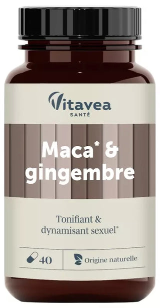 Vitavea Maca & Gingembre Tonifiant & Dynamisant Sexuel 40 Unités