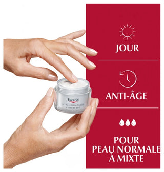 Eucerin Hyaluron-Filler + Volume-Lift Soin de Jour Spf15 Peau Normale à Mixte 50 ml