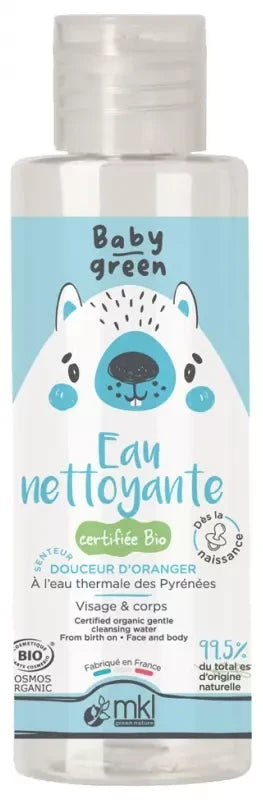 MKL Green Nature Baby Green Eau Nettoyante Visage & Corps Bio 100 ml