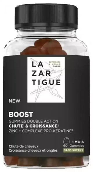 Lazartigue Boost 60 Gummies Complément Alimentaire Croissance Cheveux
