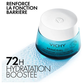 Vichy Minéral 89 Crème Riche Boost d'Hydratation 72H Peaux Sèches 50 ml