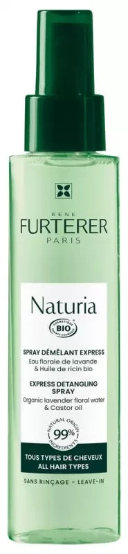 René Furterer Naturia Spray Démêlant Express - Spray Démêlant Cheveux Bio - 200 ml