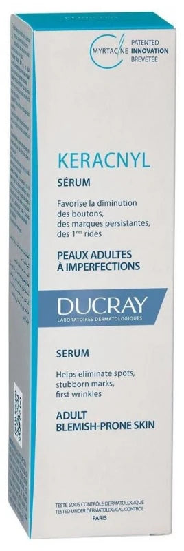 Ducray Keracnyl Sérum Anti-Imperfections et Anti-Âge - Peaux Adultes à Imperfections 30 ml