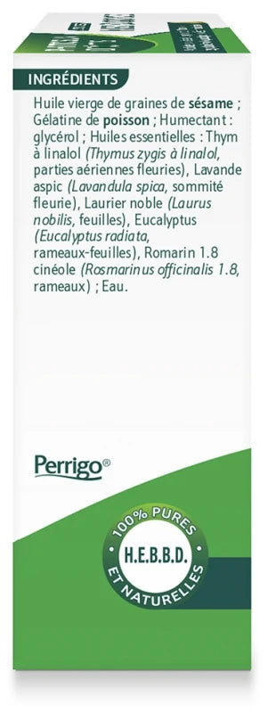 Phytosun Arôms Apsules Nez et Gorge Adoucit la Gorge et Apaise Les Voies Respiratoires Grâce Aux Huiles Essentielles de Thym et d'Eucalyptus 30 Capsules
