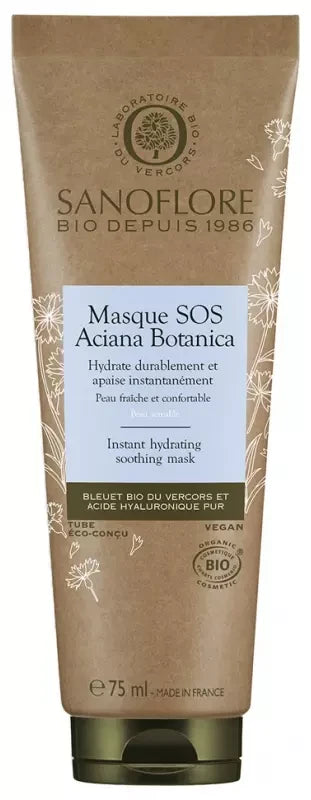 Sanoflore Aciana Botanica Masque SOS Hydratant Apaisant Bio 75 ml