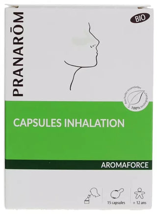 Pranarôm Aromaforce Capsules Inhalation Bio Boîte de 15 Mono-Doses