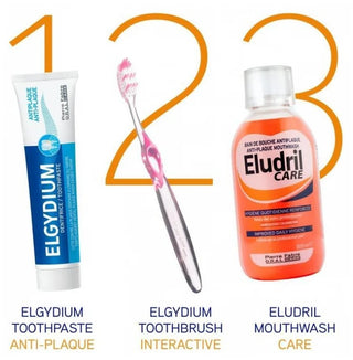 Elgydium Brosse à Dents Interactive Médium - Couleur : Violet