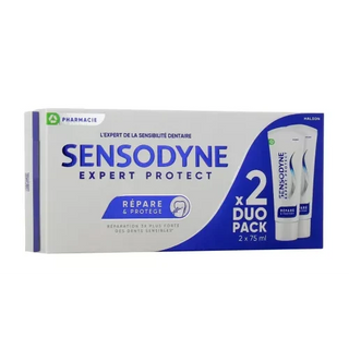 SENSODYNE Dentifrice Répare et Protège Menthe Fraîche 2 x 75 ml