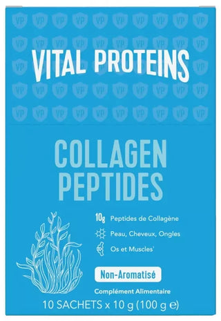 Vital Proteins Collagen Peptides - Collagène Beauté Peau Cheveux Ongles - 10 Sticks de 10 g