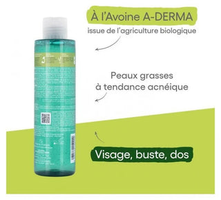 A-Derma Gel Moussant Nettoyant Purifiant Biology Ac 200 ml