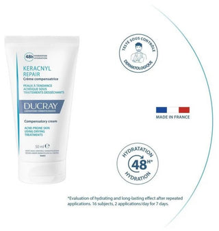 Ducray Keracnyl Repair Crème Compensatrice Traitements Desséchants 50 ml