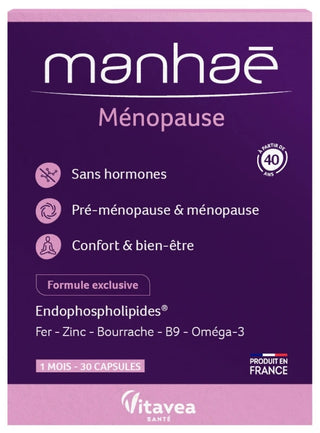 Manhaé Ménopause 1 Mois 30 capsules