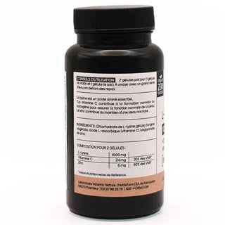 Nat & Form Premium L-Lysine 1000mg 60 Gélules