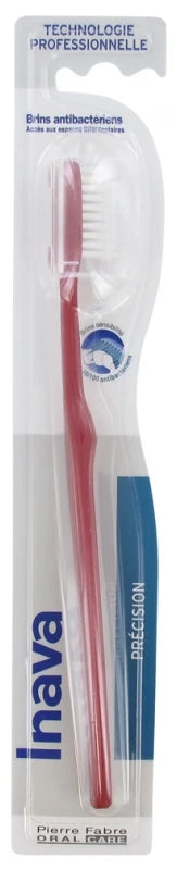 Inava Brosse à Dents 10/100 Précision - Couleur : Rouge
