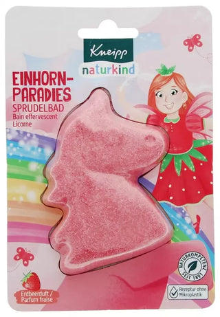 Kneipp Nature Kids Bain Effervescent Licorne Parfum Fraise 85 g