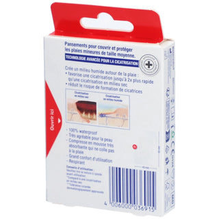Elastoplast Pansements Waterproof XL Cicatrisation Rapide 4,3 x 6,5 cm