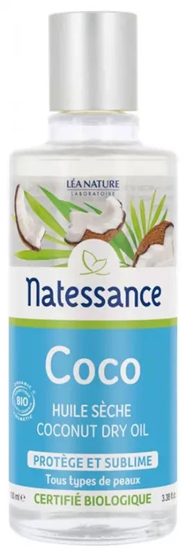 Natessance Huile Sèche Coco Bio - Protège et Sublime