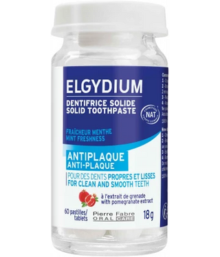 Elgydium Dentifrice Antiplaque Solide x 60 comprimés