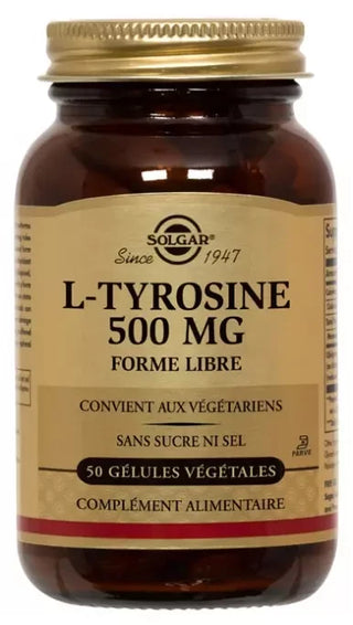 Solgar l-Tyrosine 500 mg Gélules Végétales