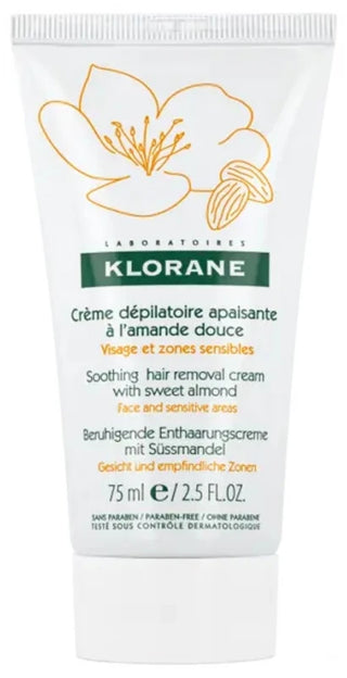 Klorane Crème Dépilatoire Apaisante à l'Amande Douce 75 ml