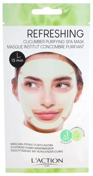 L'Action Paris Masque Tissu Purifiant Concombre-l'Action