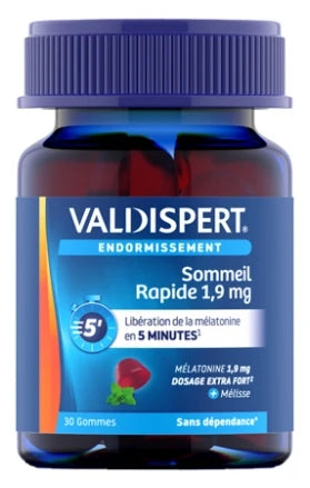 Valdispert Endormissement Sommeil Rapide 1,9 mg 30 Gommes