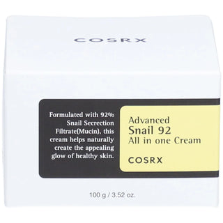 COSRX Advanced Snail 92 - Crème tout-en-un à base de bave d'escargot