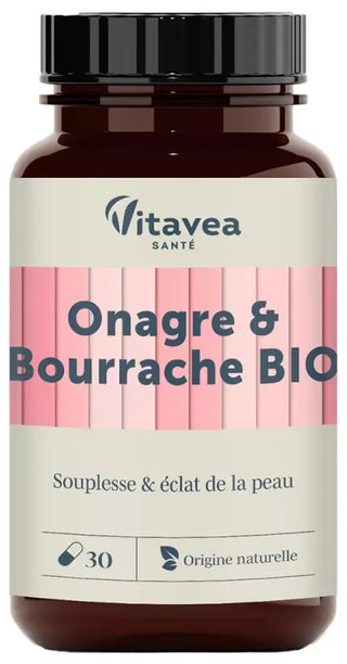Vitavea Onagre et Bourrache Bio 30 Unités