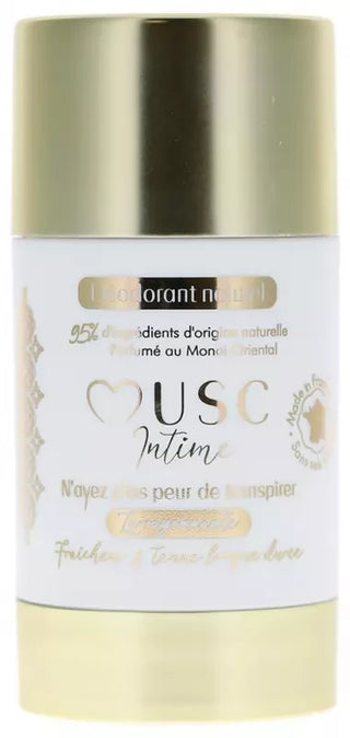 Musc Intime Déodorant Naturel Parfum Monoï Oriental 50 g