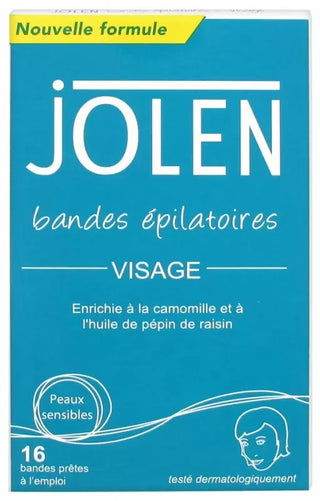 Jolen Bandes Épilatoires - Visage X16 -