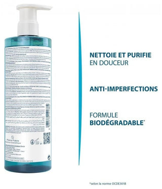 Ducray Keracnyl Gel Moussant - Peaux Grasses ou à Tendance Acnéique 400 ml