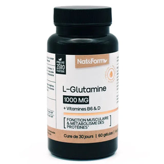 Nat & Form Premium L-Glutamine 60 Gélules