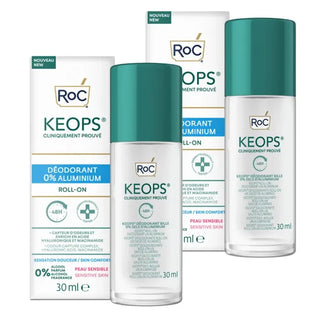 Roc Keops Déodorant Roll-On 0% Aluminium 2x30ml