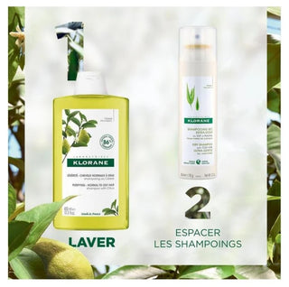 Klorane Cédrat - Shampooing Légèreté Cheveux Mixtes à Gras 400 ml