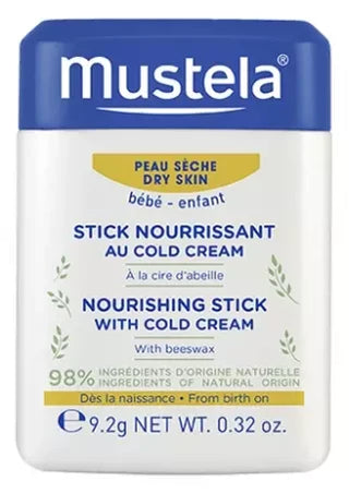 Mustela Stick Nourrissant au Cold Cream Peau Sèche 9,2 g