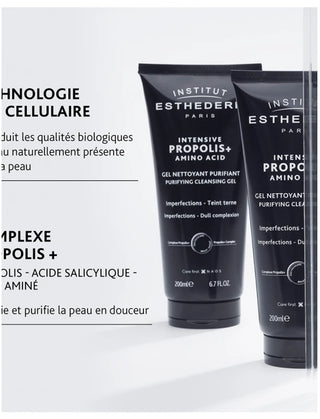 Institut Esthederm Intensive Propolis+ Gel Nettoyant Purifiant Imperfections Teint Terne 200 ml