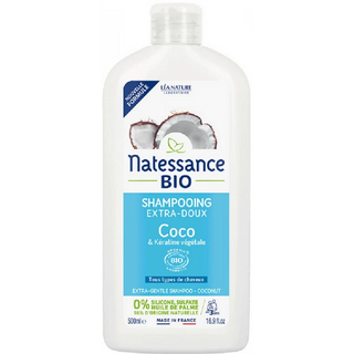 Natessance Shampoing Extra Doux Coco Bio et Kératine Végétale 500 ml