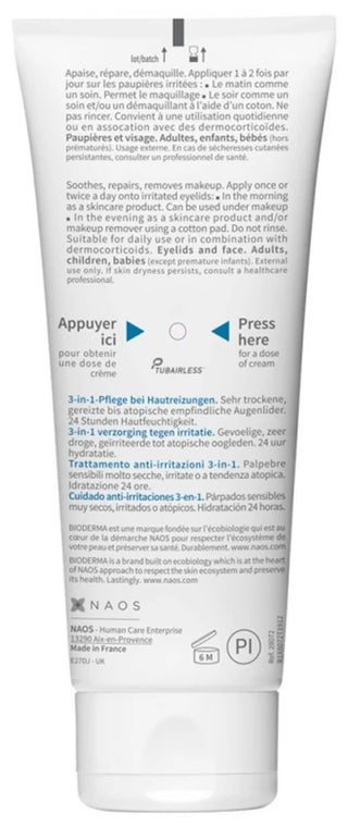 Bioderma Atoderm Soin Contour Des Yeux Paupières Irritées 100 ml