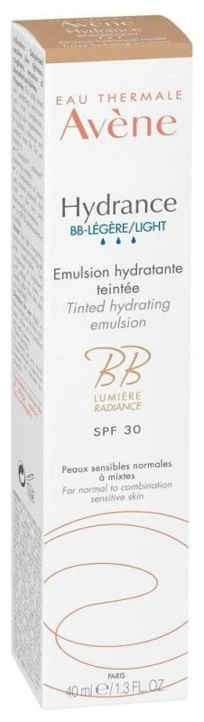Avène Hydrance Eau Thermale - - Bb-Légère Émulsion Hydratante Teintée - Effet Bonne Mine Naturel 40 ml