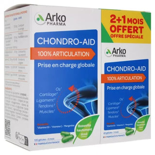 Arkopharma Chondro-Aid 100% Articulation 2 Mois + 1 Mois Offert 180 Gélules