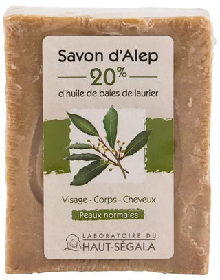 Laboratoire du Haut-Ségala Savon d'Alep Pain de 20% Huile de Baies de Laurier