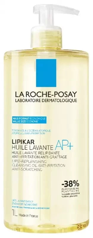 La Roche-Posay Lipikar Huile Lavante AP+ Relipidante Anti-Grattage 1 L