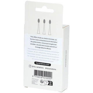 MyVariations Pack 3 Tête de Brosses Gencives Sensibles - Ivory-White