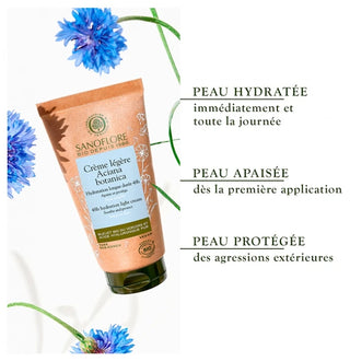 Sanoflore Aciana Botanica Crème Légère Soin Léger Hydratation 48H Certifié Bio 50 ml