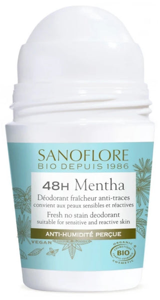 Sanoflore Déodorants Lot*2 Déodorant 48H Mentha Efficacité 48H Certifié Bio 50Mlx2