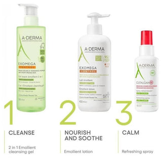 A-Derma Exomega Control - Lait Émollient Anti-Grattage - Peaux Sèches à Tendance à l'Eczéma Atopique 200 ml
