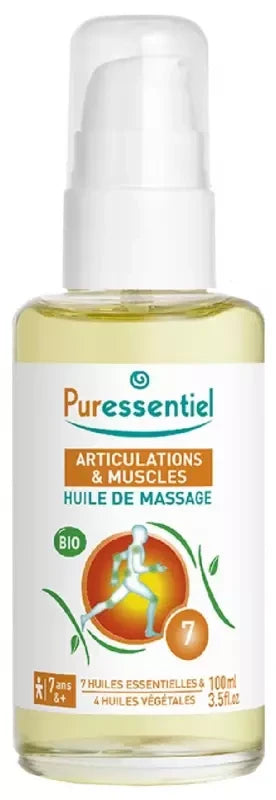 Puressentiel Articulations & Muscles Huile de Massage Bio 100 ml
