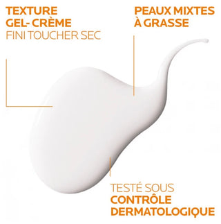 La Roche-Posay Anthelios Crème Solaire en Gel-Crème Anti-Brillance Visage Spf50+ Avec Parfum 50 ml