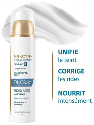 Ducray Melascreen Photo-Vieillissement - Crème Nuit Anti-Taches 50 ml